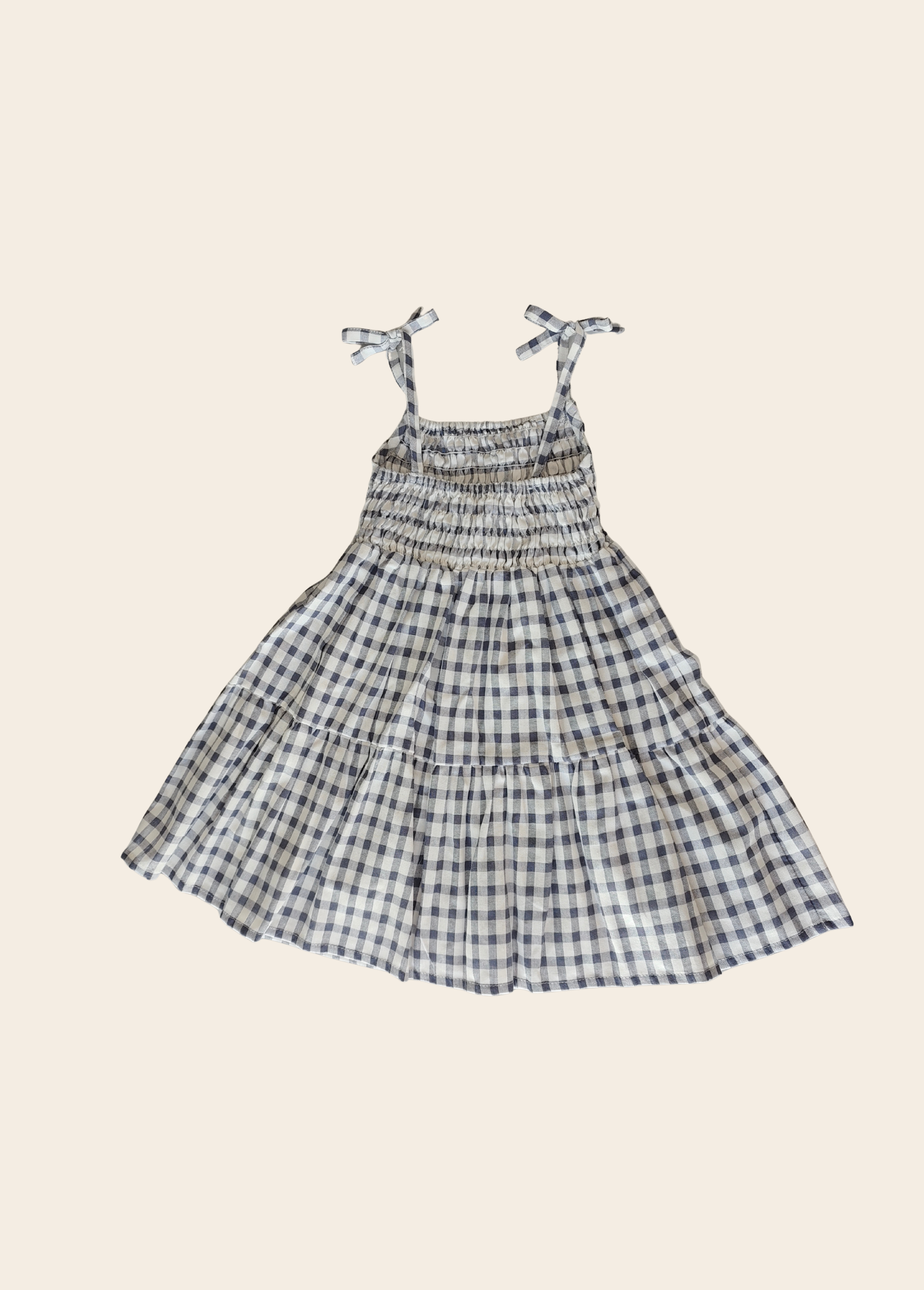 Vestido Tiritas Vichy Azul