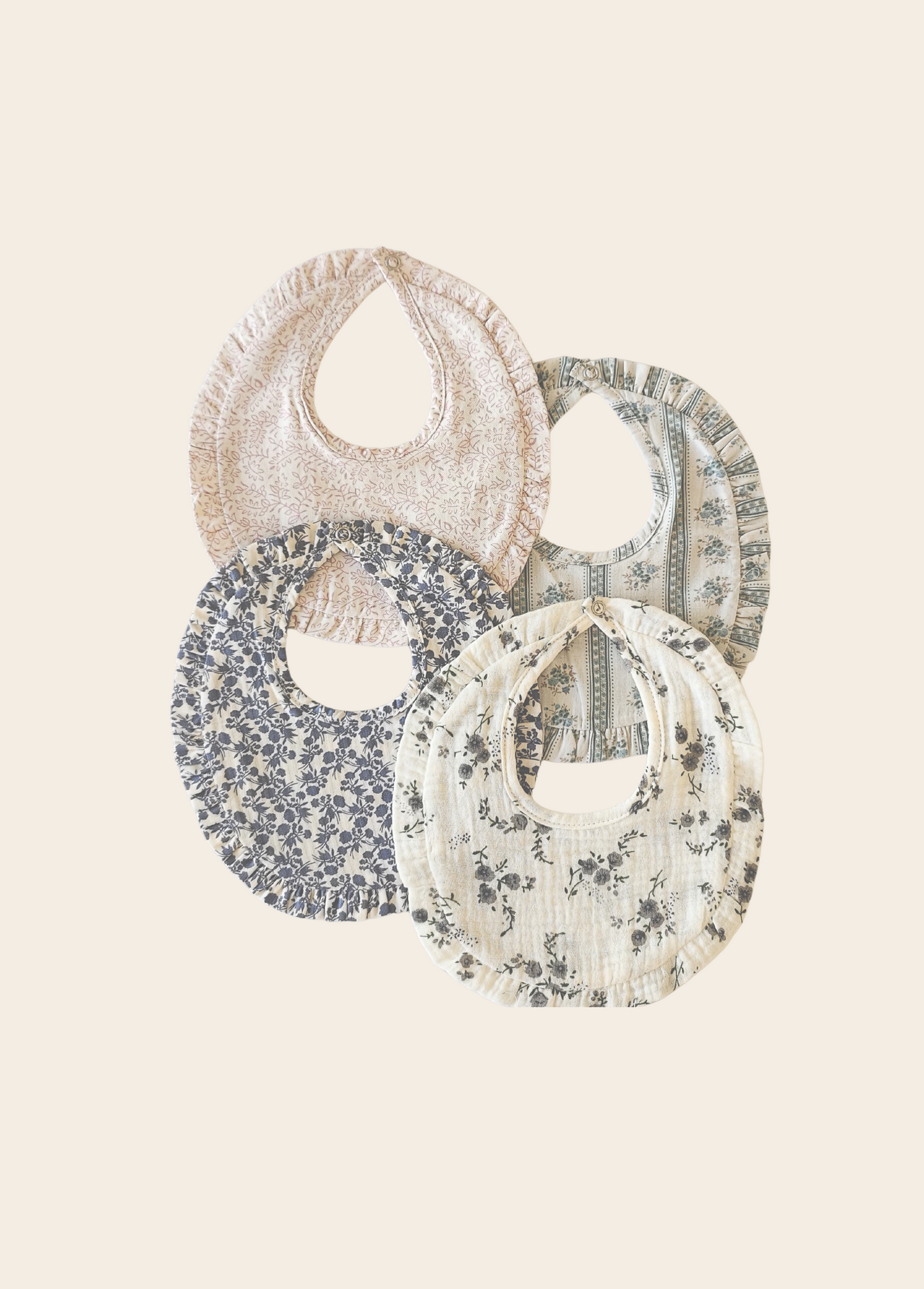 BABERO BERNA FLORES AZULES