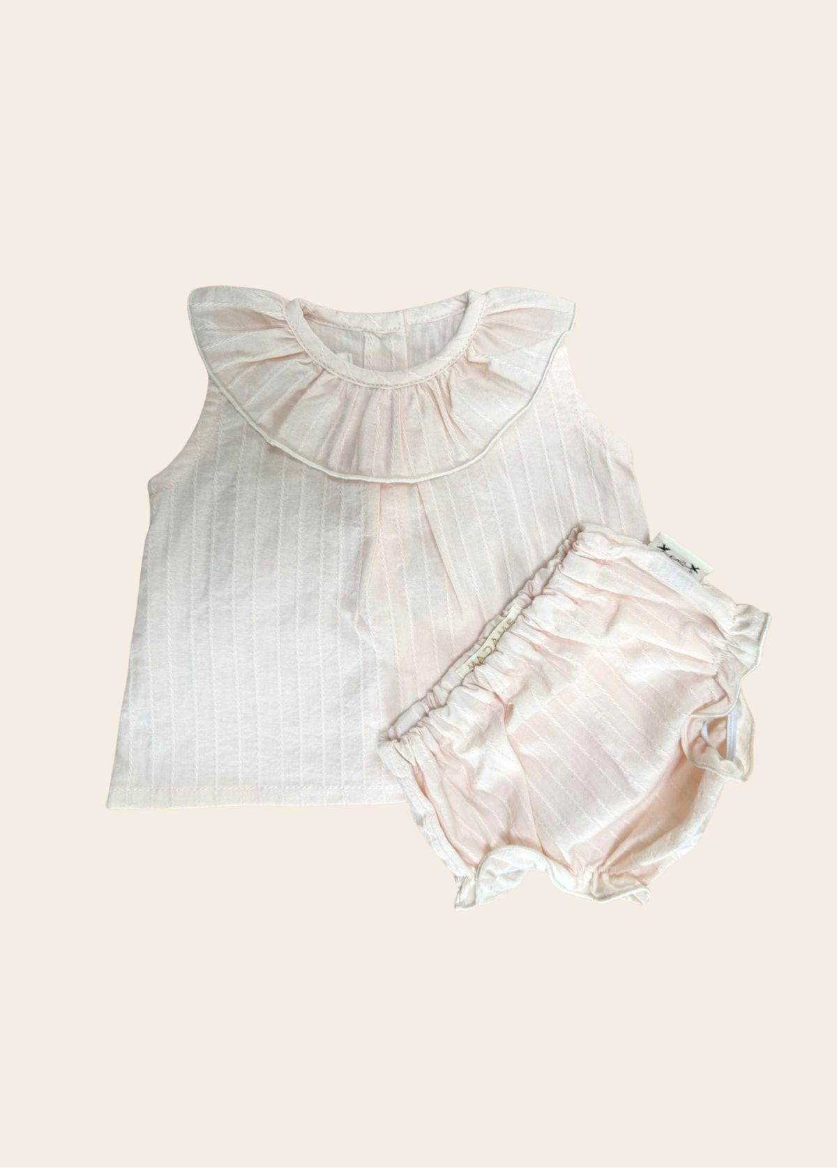 Conjunto Ópalo Rayas Rosadas