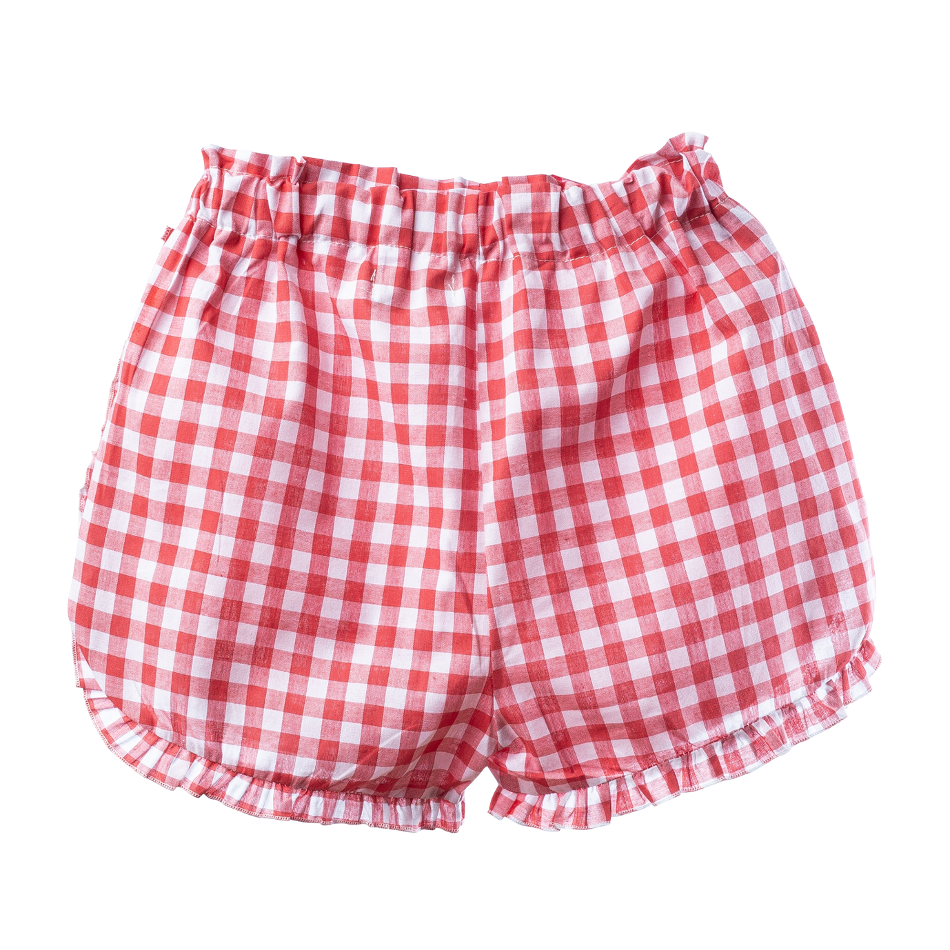 SHORT SANTORINI VICHY ROJO