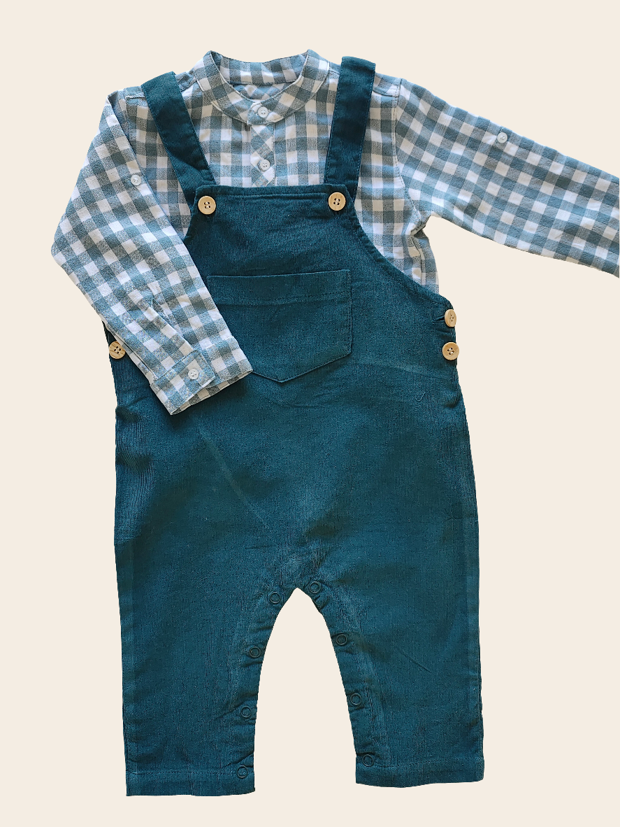 CAMISA NUUK CUADROS PETRÓLEO