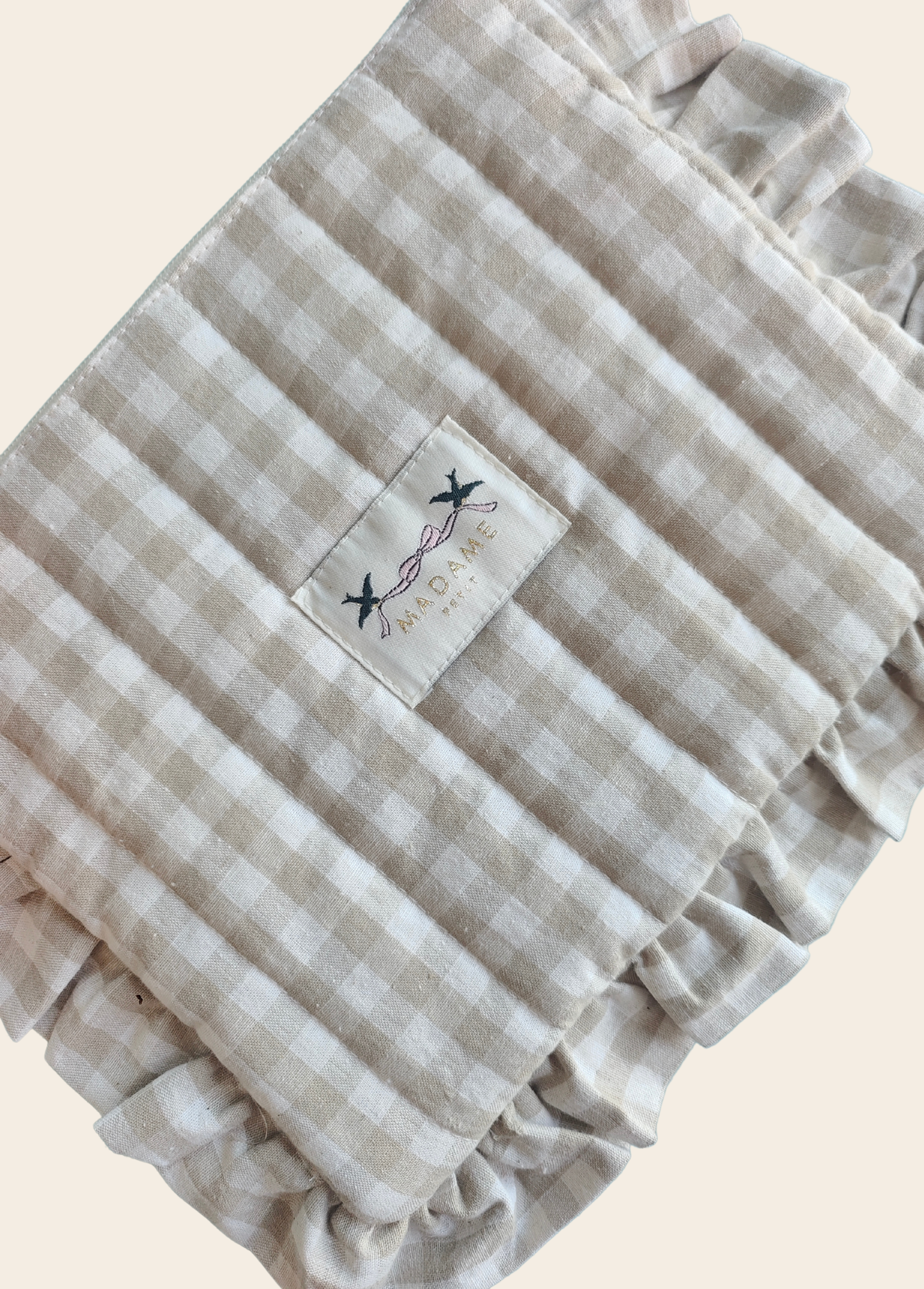 Estuche Pañalero Vichy Beige