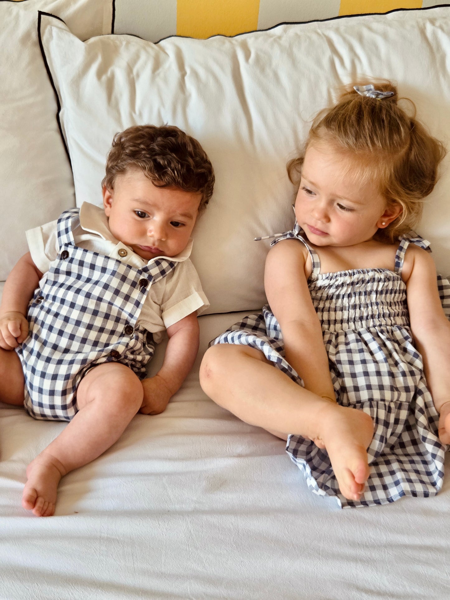 Mameluco Bari Vichy Azul