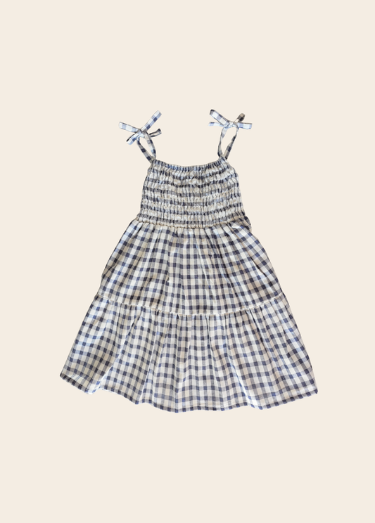 Vestido Ónix Vichy Azul