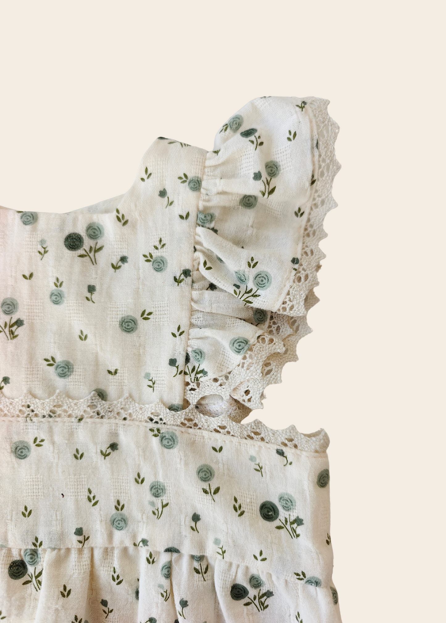 Mameluco Mykonos Flores Verdes