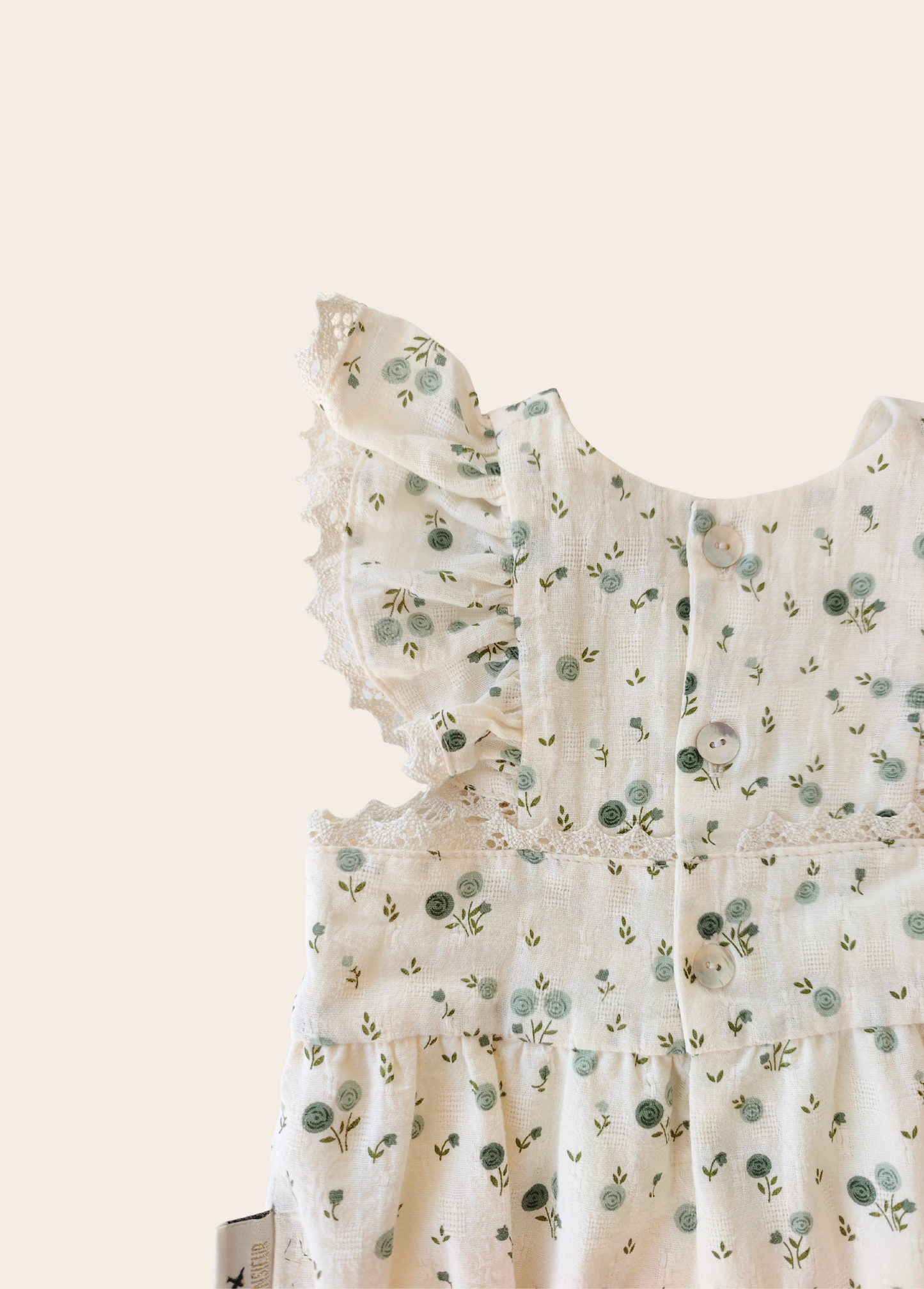 Mameluco Mykonos Flores Verdes