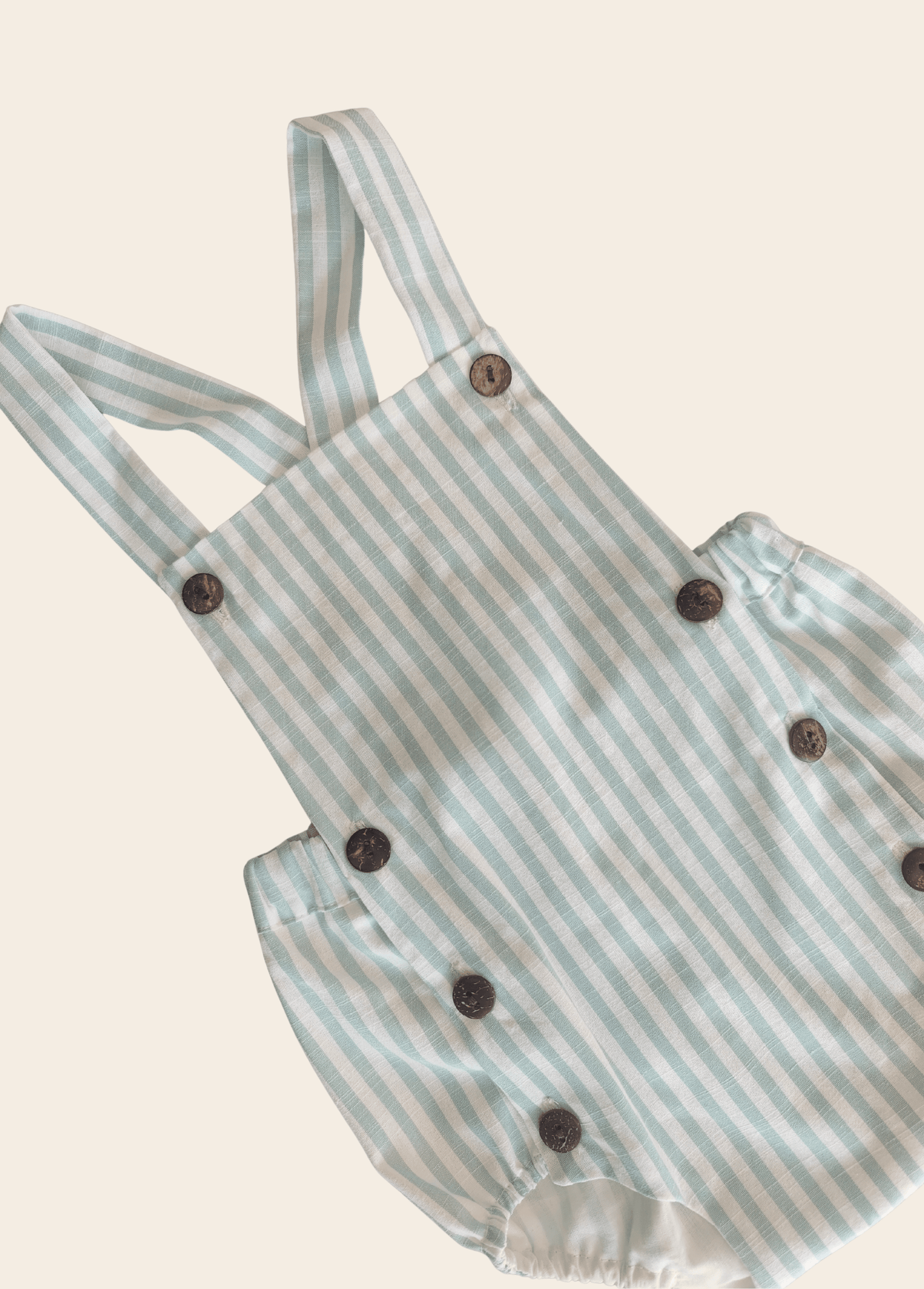 Mameluco Bari Rayas Verde Agua