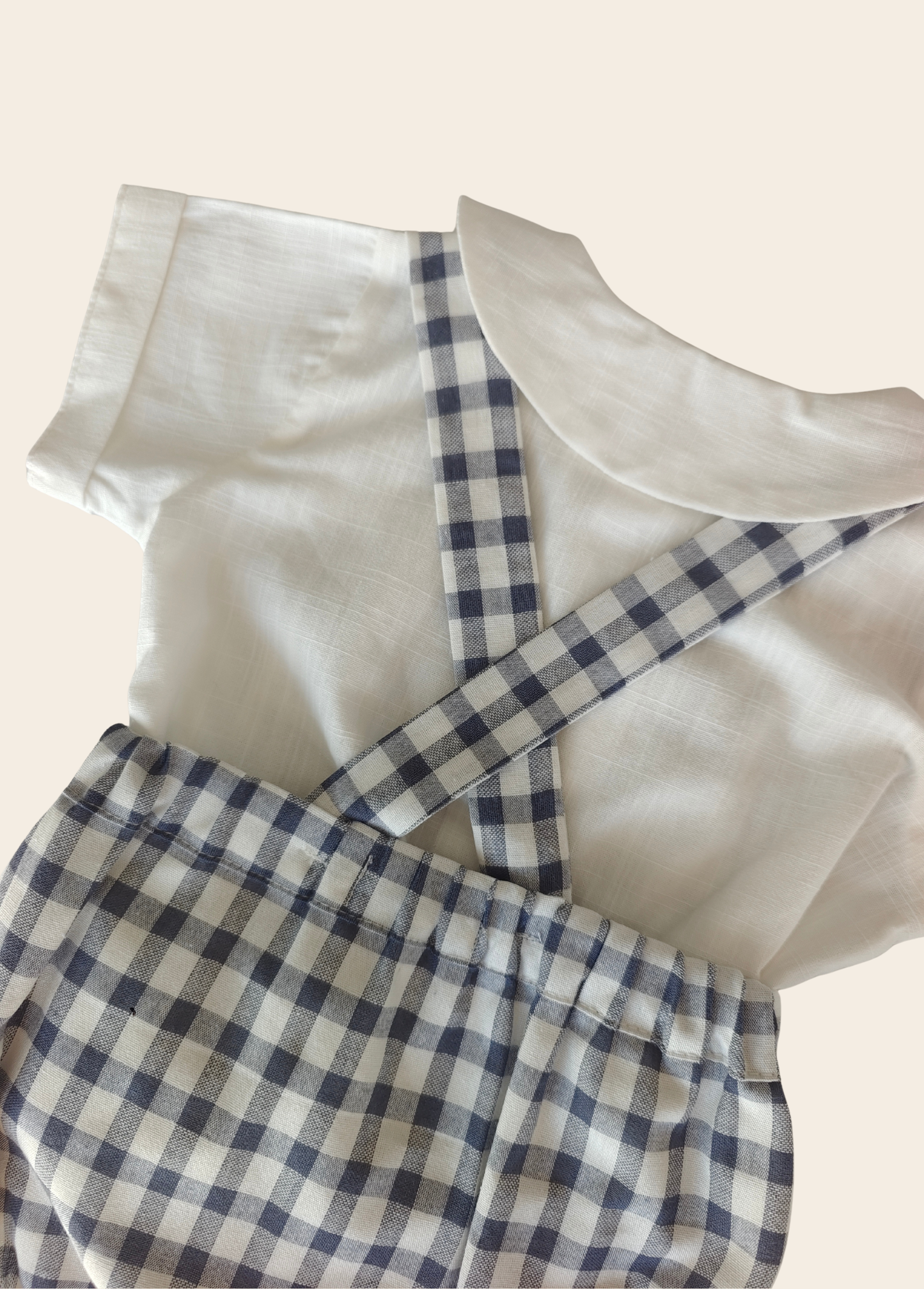 Mameluco Bari Vichy Azul