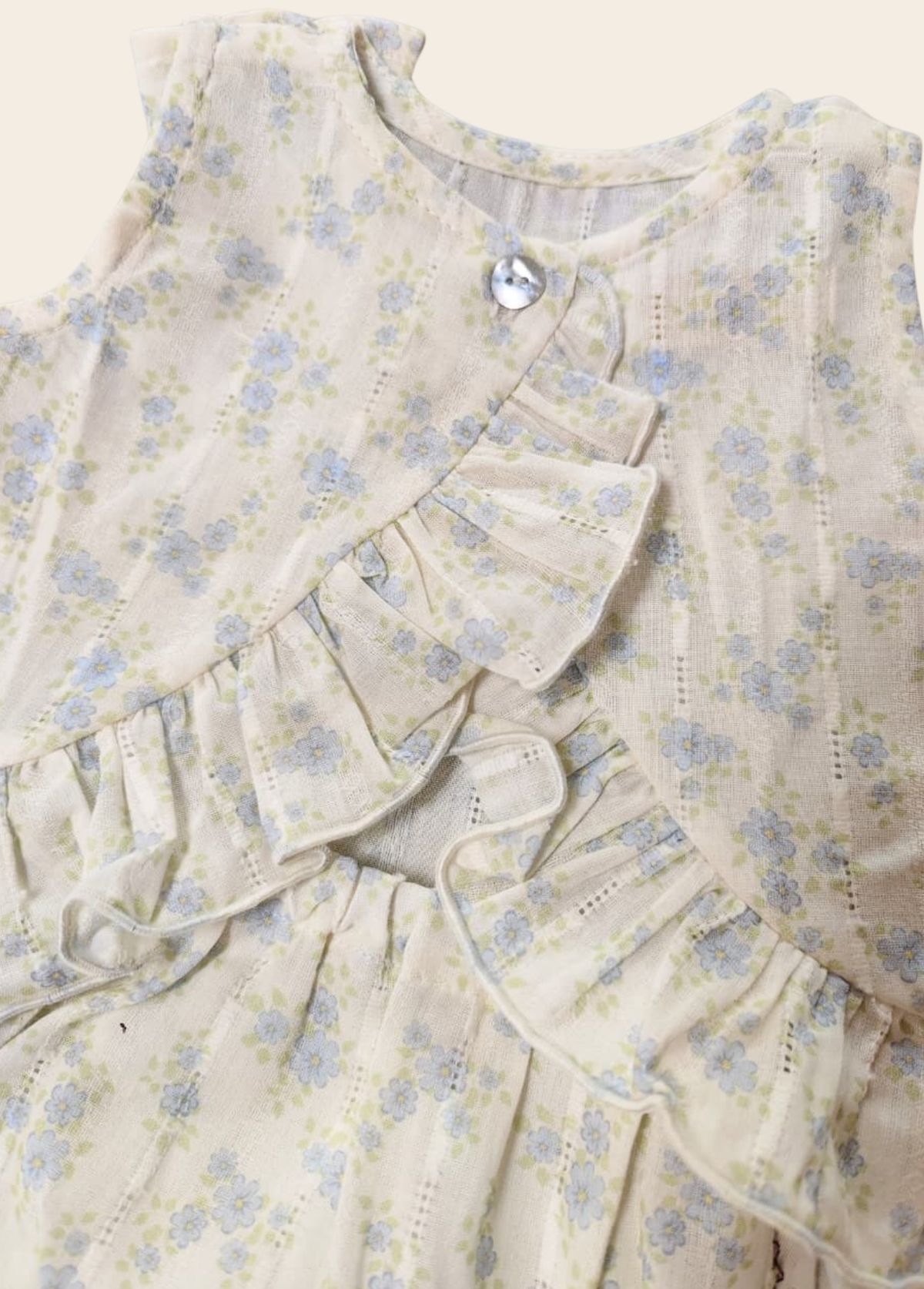 Conjunto Esmeralda Flores Celeste