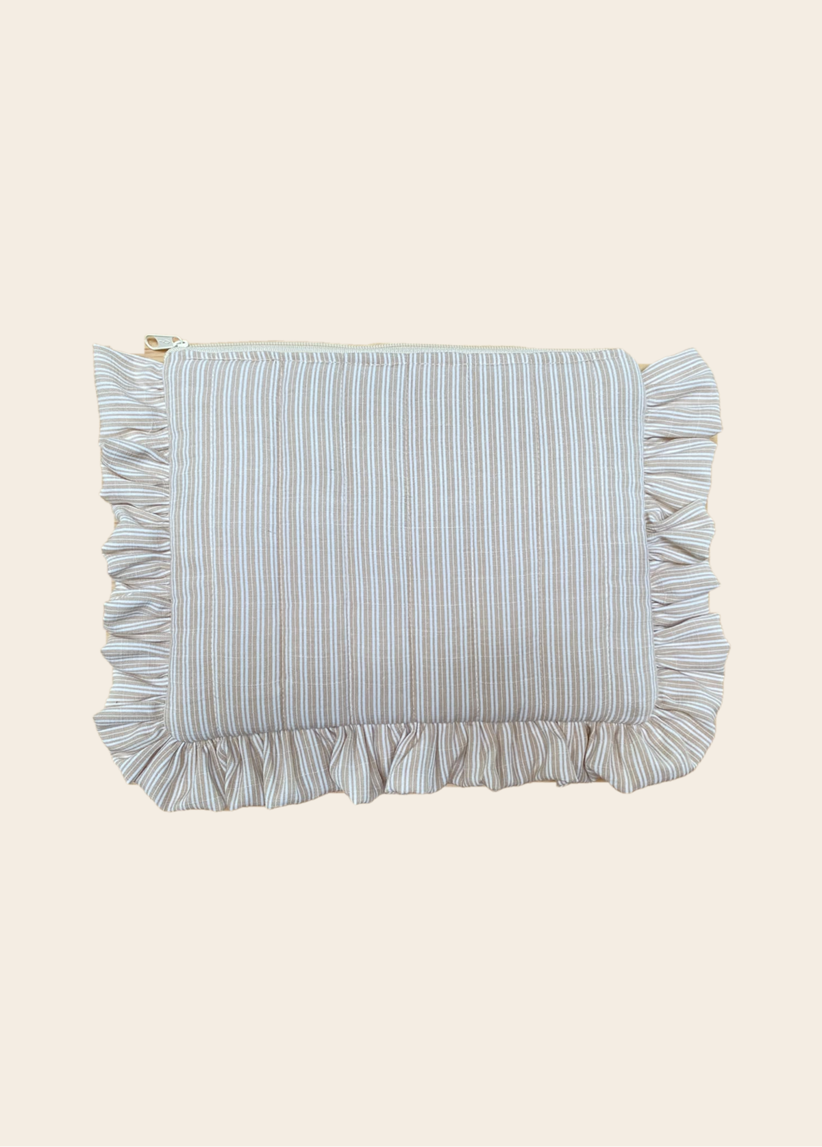 Pañalera Hermine Rayas Beige