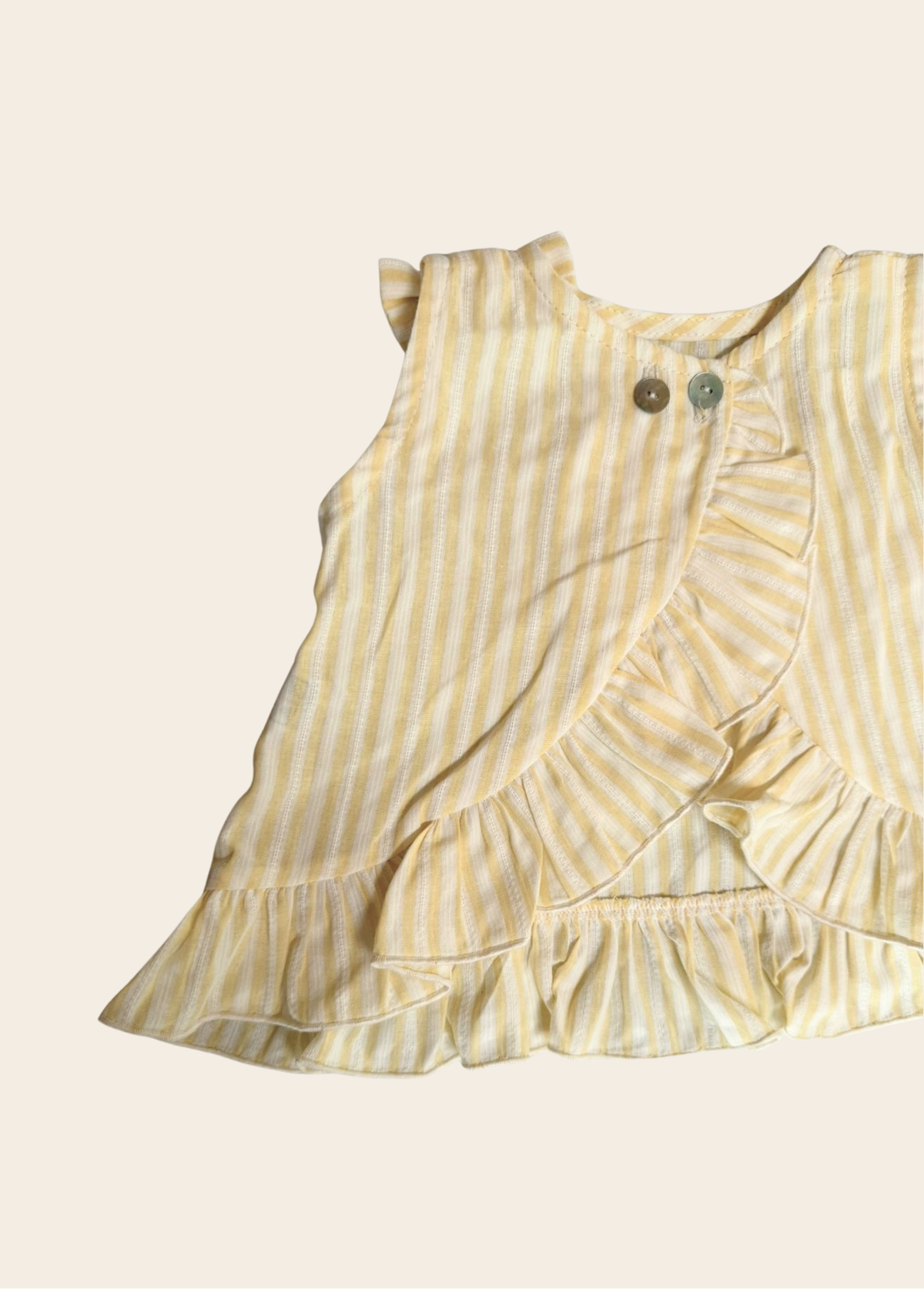 Conjunto Esmeralda Rayas Amarillas