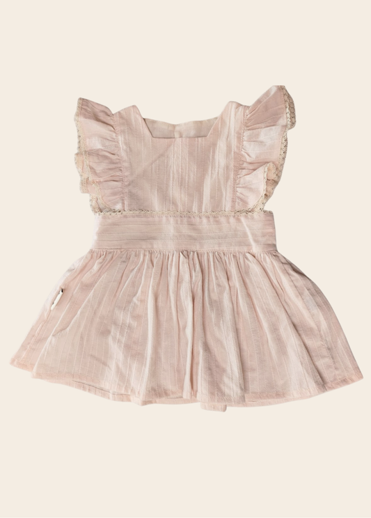Vestido Rubí Rosado Líneas