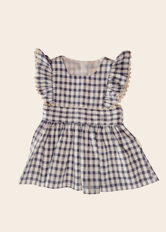 Vestido Rubí Vichy Azul