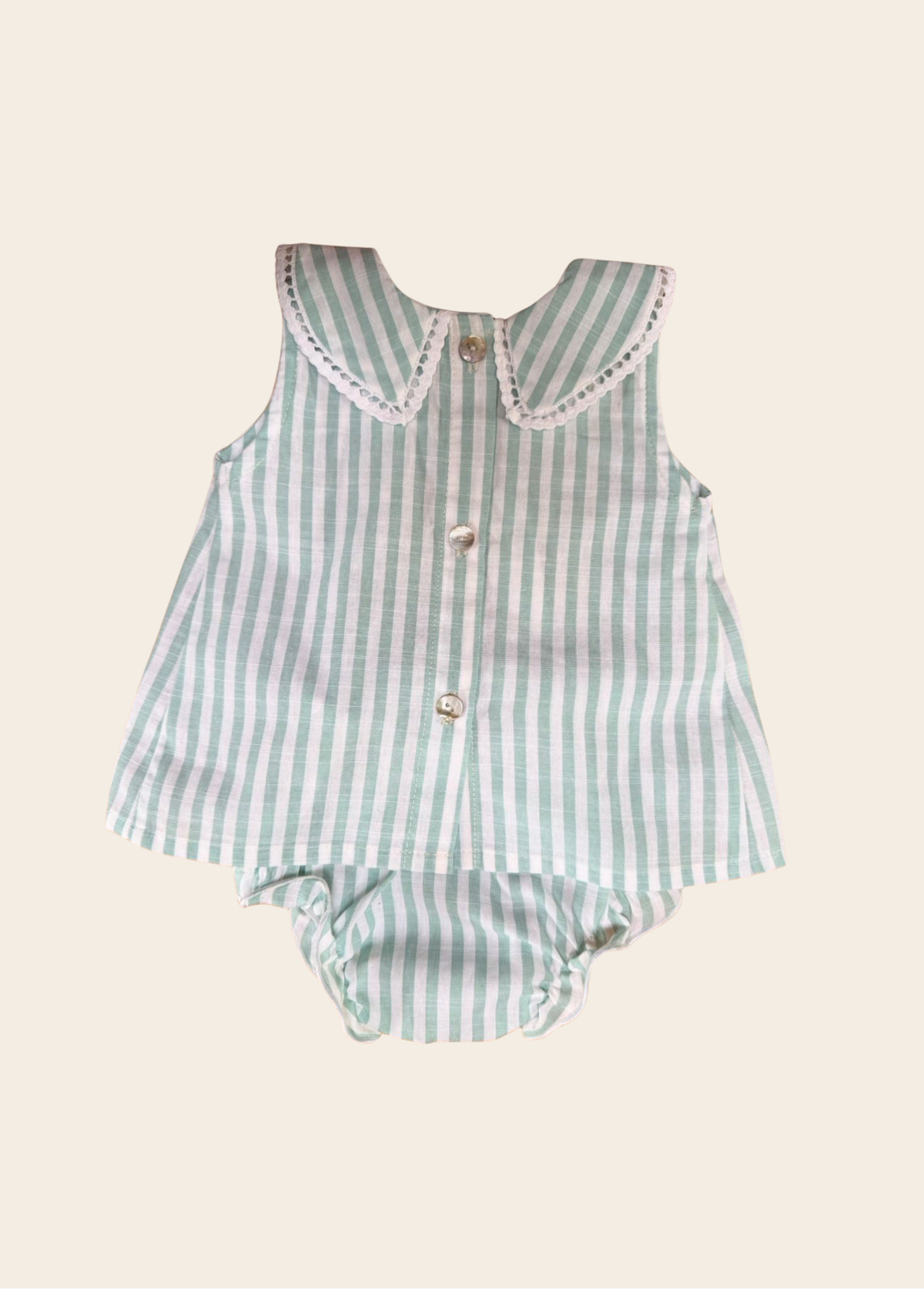 Conjunto Aguamarina Rayas Calipso