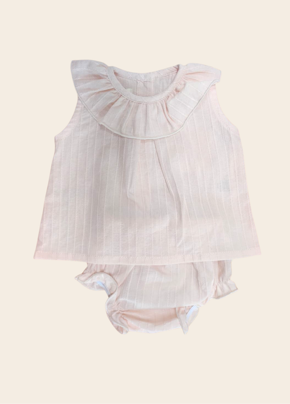 Conjunto Ópalo Rayas Rosadas