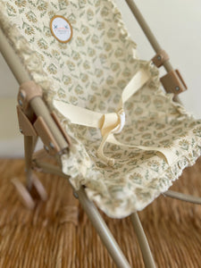 Coche de Muñeca Flores Beige KOKE