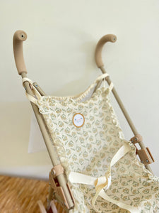 Coche de Muñeca Flores Beige KOKE