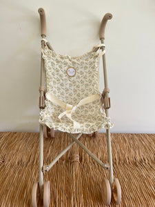 Coche de Muñeca Flores Beige KOKE