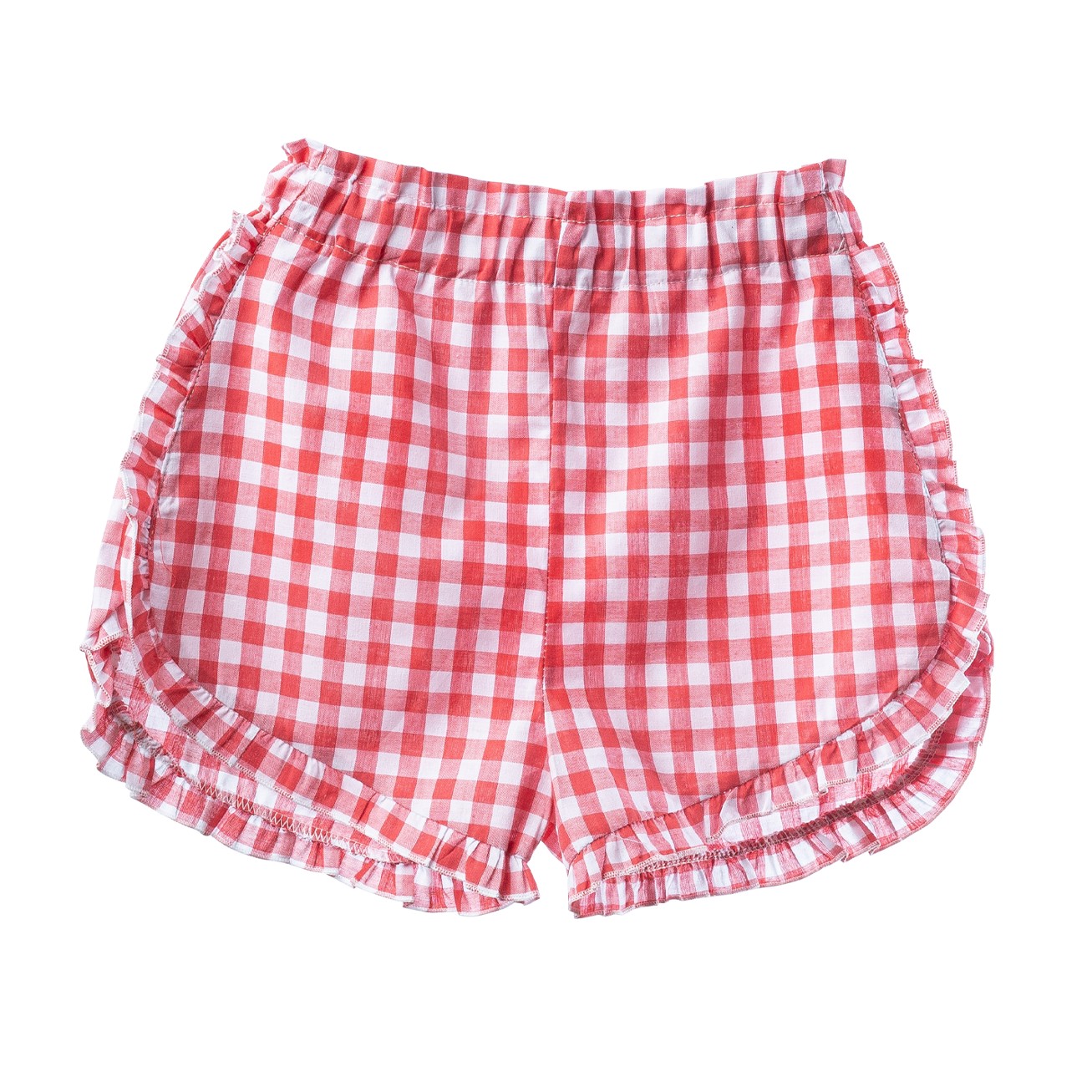 SHORT SANTORINI VICHY ROJO