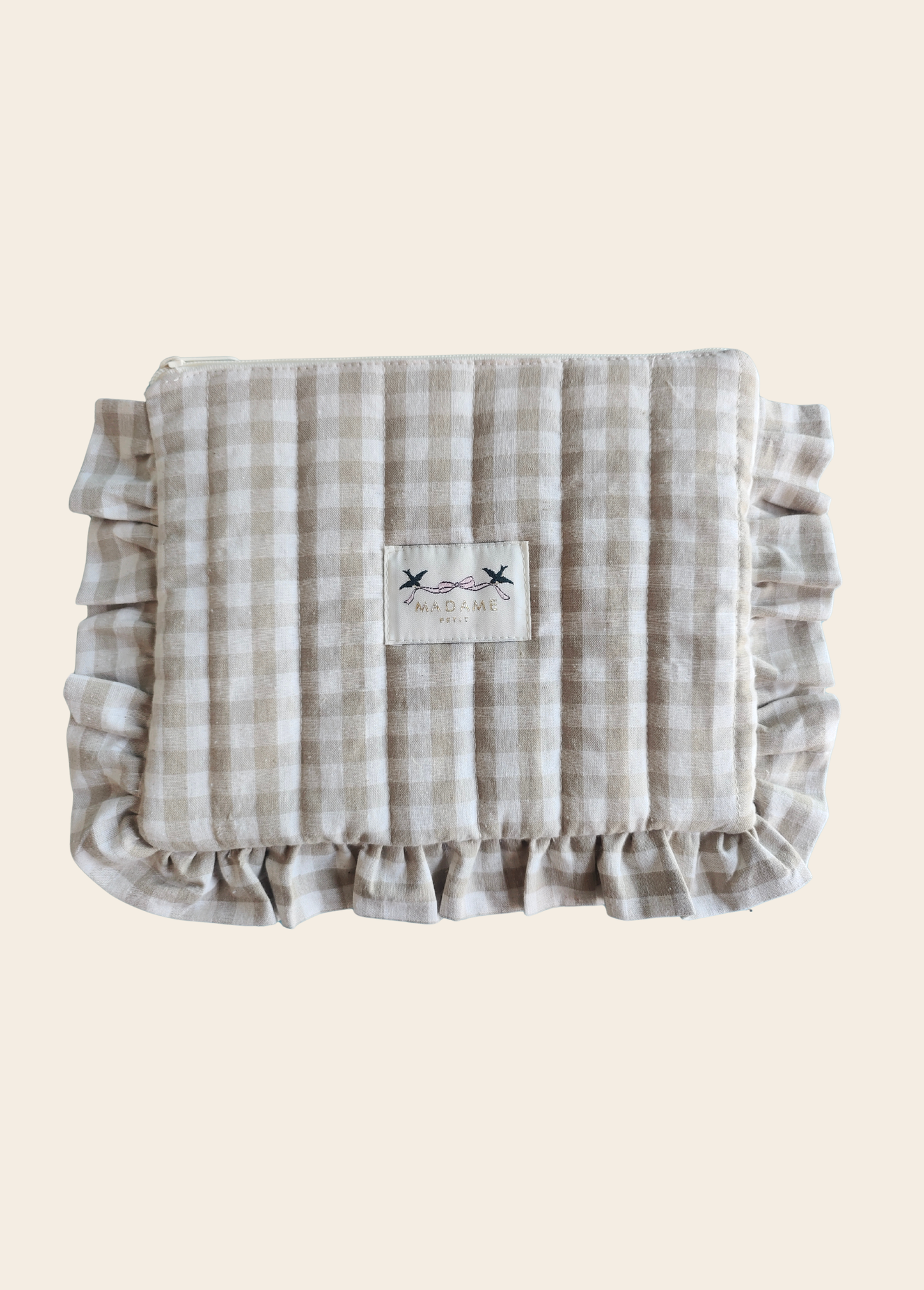 Estuche Pañalero Vichy Beige