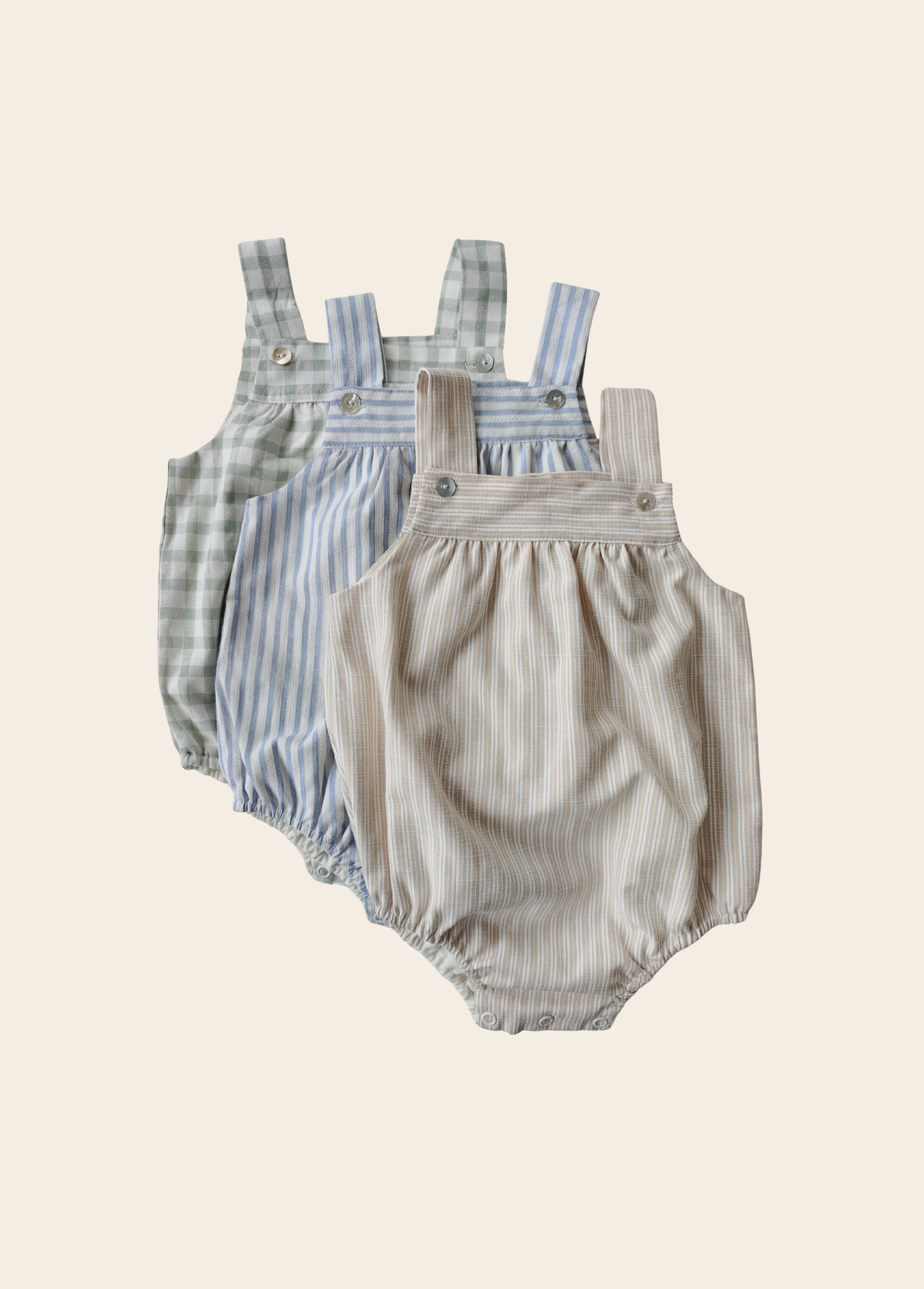 Mameluco Malaga Rayas Beige