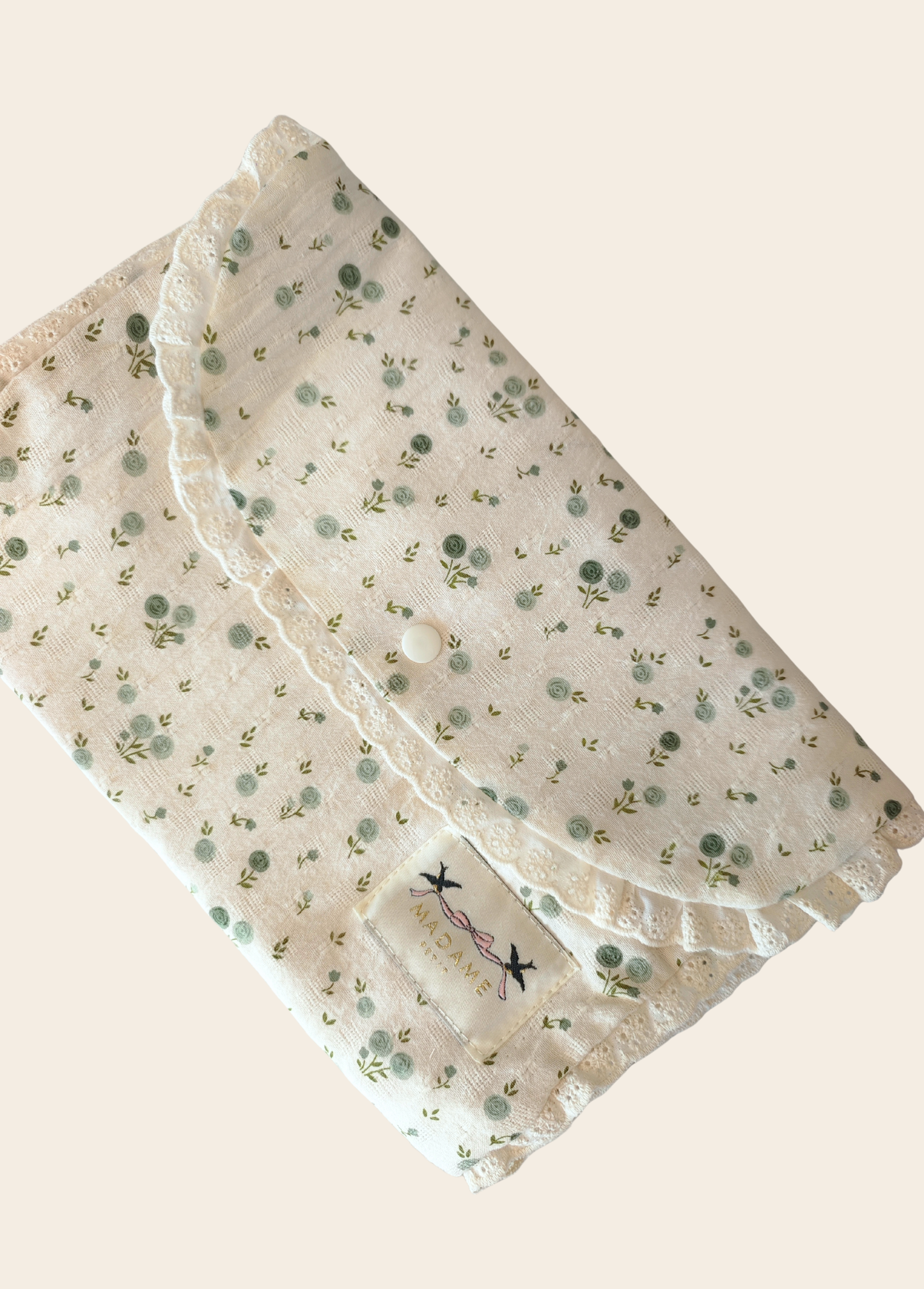 Bolsita Porta Muda Flores Verdes