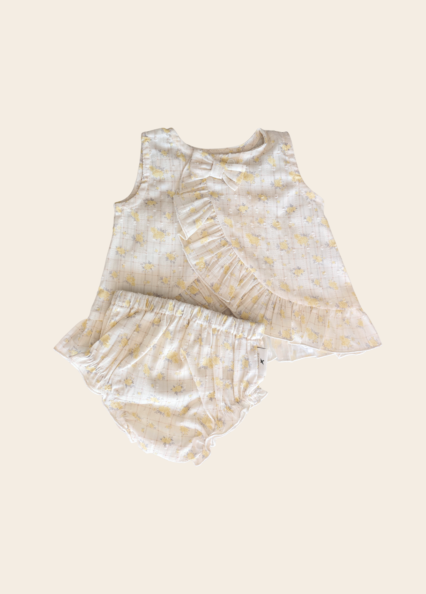 Conjunto Navio Flores Amarillas