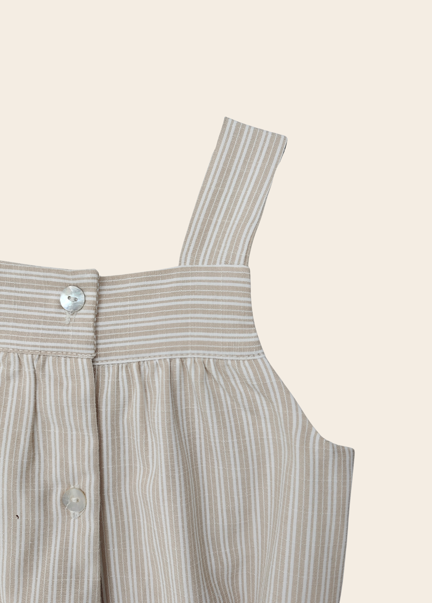 Mameluco Malaga Rayas Beige