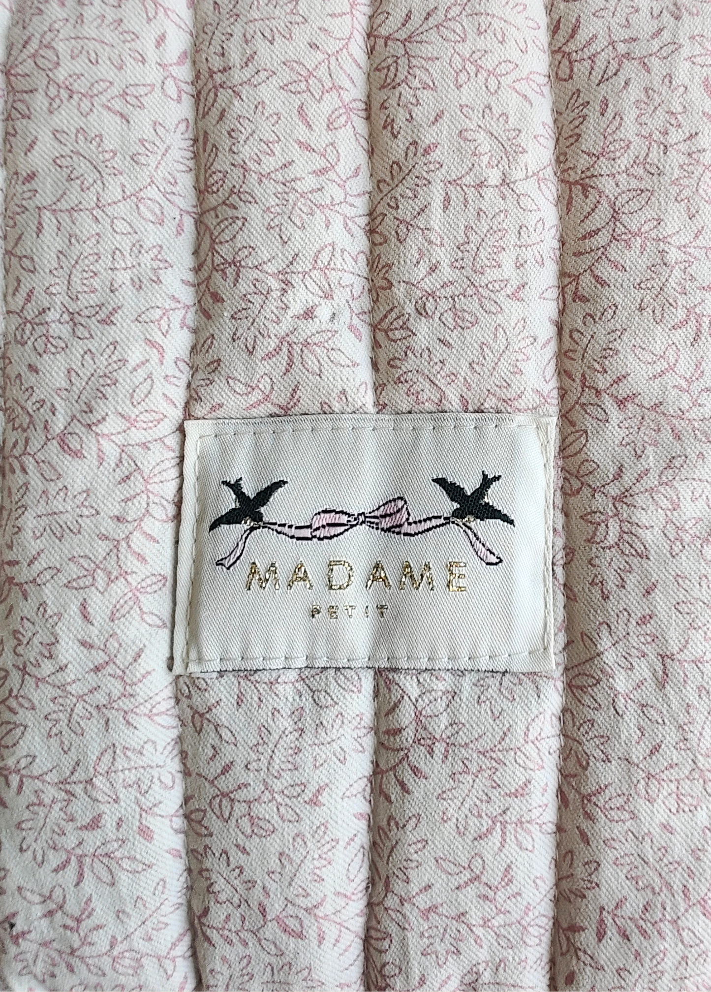 Estuche Pañalero Flores Rosadas