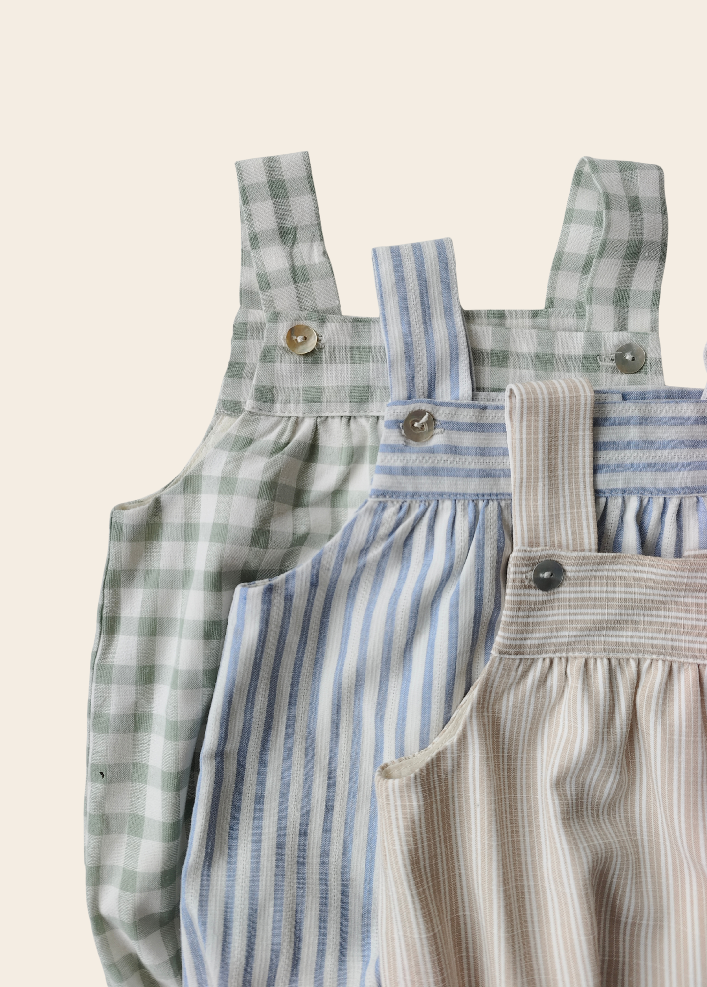 Mameluco Malaga Rayas Beige