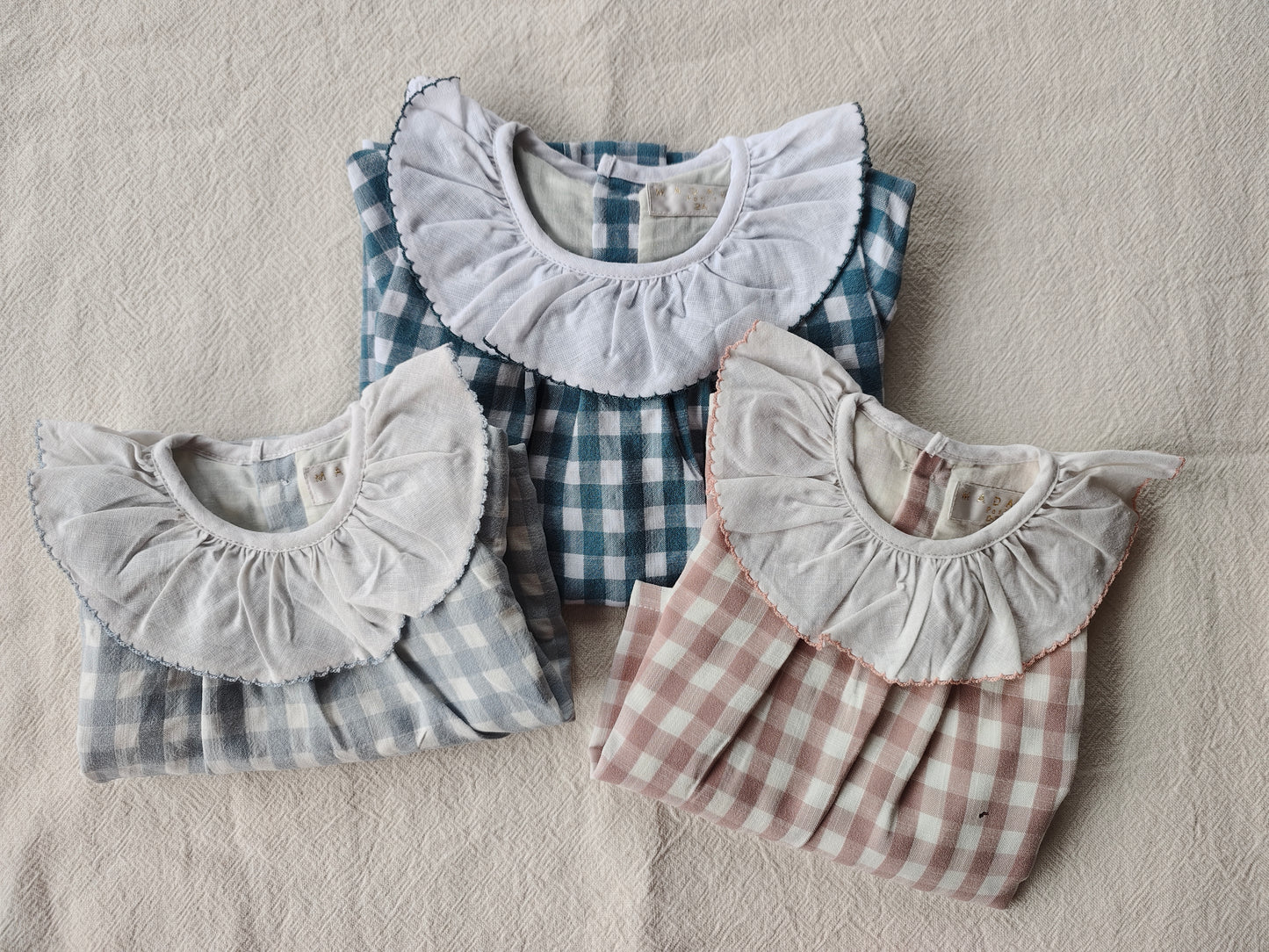 VESTIDO FRANCIA VICHY PETROLEO